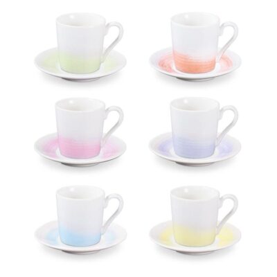 Šálka + podšal. pastel espresso – rôzne farby